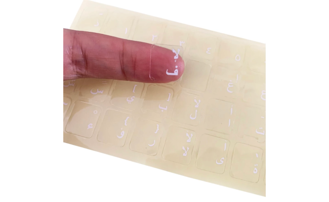GENERIC Arabic Keyboard Layout Transparent Sticker, gaming keyboard