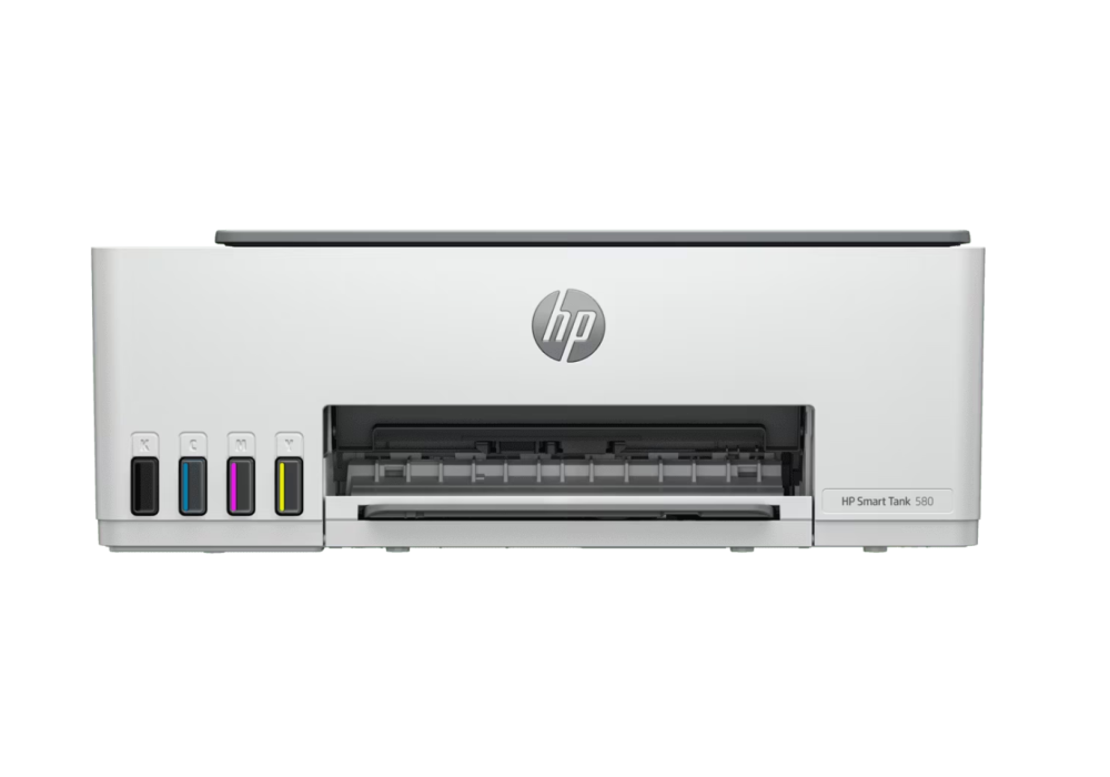 HP Smart Tank 580 All-in-One Printer ,Ink Color Black & Colour, Wi-Fi / Bluetooth, Up to 12,000 black pages and 6,000 color pages