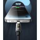 Mcdodo USB C to Lighting Cable 1.2m Transparent Data Cable PD Charger Digital Display Auto Power Off Dual Core Protection 36W