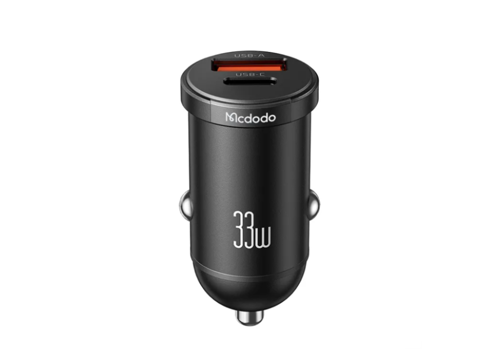 Mcdodo CC-2320 33w 1C+1A PD Fast Car Charger with LED Smart IC for quick charge compatible with PD3.0, FCP/SCP, AFC, QC3.0