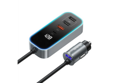 Mcdodo CC-1900 107W 4-Port USB + Type C Car Charger with Digital Display