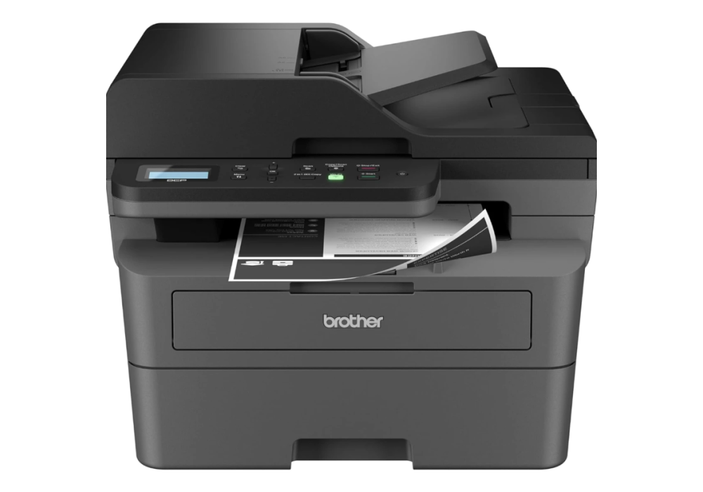 Brother DCP-L2640DW Wireless & Brother Mobile Connect App Mono Laser Multifunction 3-in-1 Automatic 2-sided (Duplex) Print & Document Feeder - Black