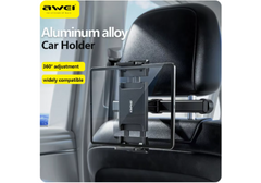 Awei x40 360 ° Rotation Car Tablet Holder Telescopic Stand Car Seat Mount Mount for Support Tablet Phone Support