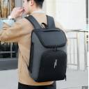 Business Backpack with USB Charger Port, Expandable, Water Resistant, Travel, Laptop, Work Computer Up to 17" - Black