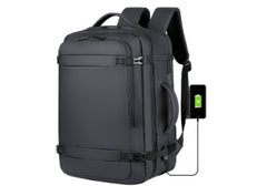 Hand Luggage Backpack, 40 L Hand Luggage Travel Backpack Laptop Backpack for 17.3 Inch Laptop Flight Approved Backpack Cabin Backpack for Weekender - Black