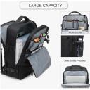 Medium Travel Backpack, Carry On Backpack, Flight Approved Fit Up to 17.3" Laptop - Black