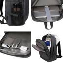 Business Backpack Stylish & Functional Multiple Compartments With Durable Materials Up to 17.3" Laptop Fits - Black