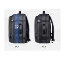 Backpack Large Capacity Expandable Backpack Multifunction USB Charging Business Bag For Laptop Up to 17.6" Luggage Bag - Gray