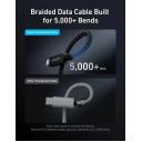Anker Prime Thunderbolt 4 Braided Cable 3ft 240W Black - A84N0011 - 18 Month Warranty