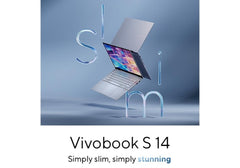 Laptop ASUS VivoBook S14 Super Light with Big Battery Core Ultra 7 256V Processor Intel® AI Boost 16GB LPDDR5X 1TB SSD 14" 3K OLED 120Hz - Mist Blue