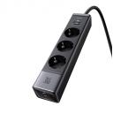 Mcdodo Surge Protection Power Strip 6 Outputs Including 2 USB-C Ports,1 USB-A Port,& 3 AC outlets USB-C Port Supports Max.30W Fast Charging for Laptops, Phones - 18 Months Warranty