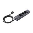 Mcdodo Surge Protection Power Strip 6 Outputs Including 2 USB-C Ports,1 USB-A Port,& 3 AC outlets USB-C Port Supports Max.30W Fast Charging for Laptops, Phones - 18 Months Warranty