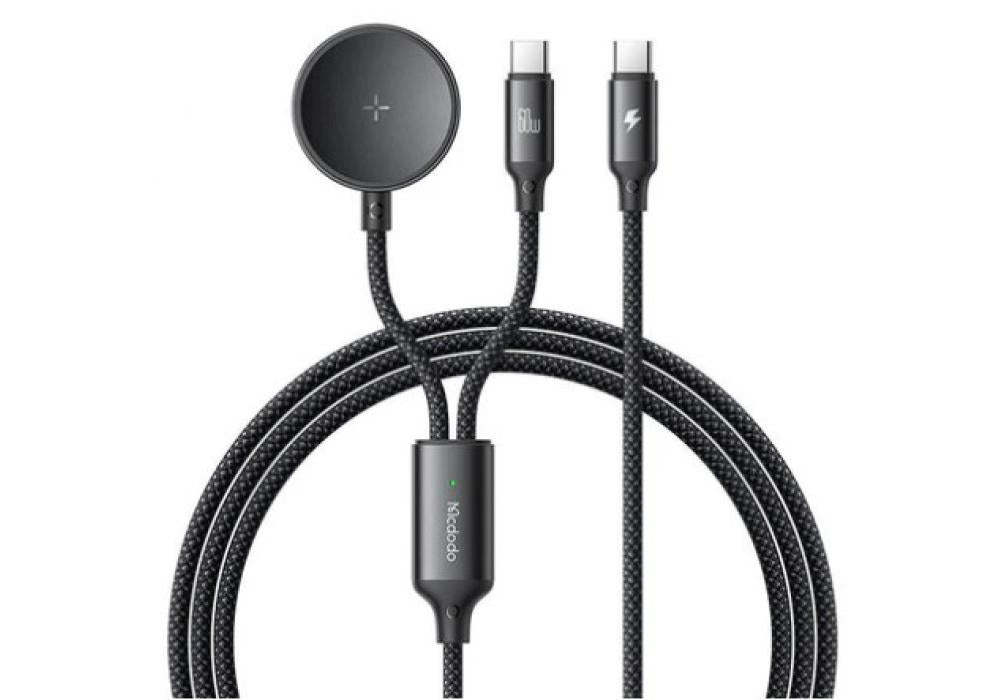 Mcdodo CA-4210 2-in-1 USB-C cable + Samsung Watch charger, 60W, 1.2m - 18 Months Warranty