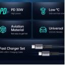 Mcdodo 30W PD Car Charger with C to C Cable Fast Charging - Black - 18 Months Warranty