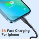 Mcdodo USB Lightning Data Charger Cable 18W 3M Fast Charging - Black - 18 Month Warranty