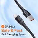 Mcdodo USB Type C 1M 27W Fast Charging Data Cable for Efficient Use - Black - 18 Month Warranty