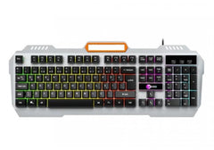 Lenovo Lecoo KB123 USB Wired Gaming Keyboard - Rainbow Effect, Mechanical Feeling Silent, Membrane Gaming