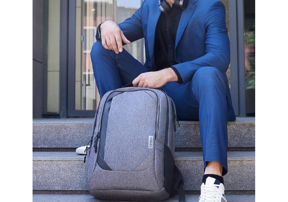 Lenovo 17" Laptop Urban Backpack B730, Fits Up to 17.3-Inch Laptops, Water-Repellent Material, Padded PC Compartment, Anti-Theft Pocket, On-The-Go Charging - Charcoal Grey