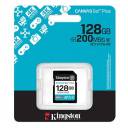 Kingston Canvas Go! Plus SD Memory Card (128GB) For DSLRs, Mirrorless Cameras & 4K Video Up to 200MB/s