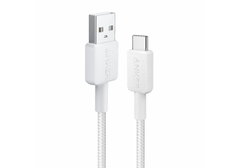 Anker 322 USB-A to USB-C Cable [ 3 ft / 0.9 M MFi Certified] Powerline II for iPhone 15, 15 Pro 14 Pro Max 14, 13 X XS XR 8 Plus, AirPods Pro - White - 18 Month Warranty
