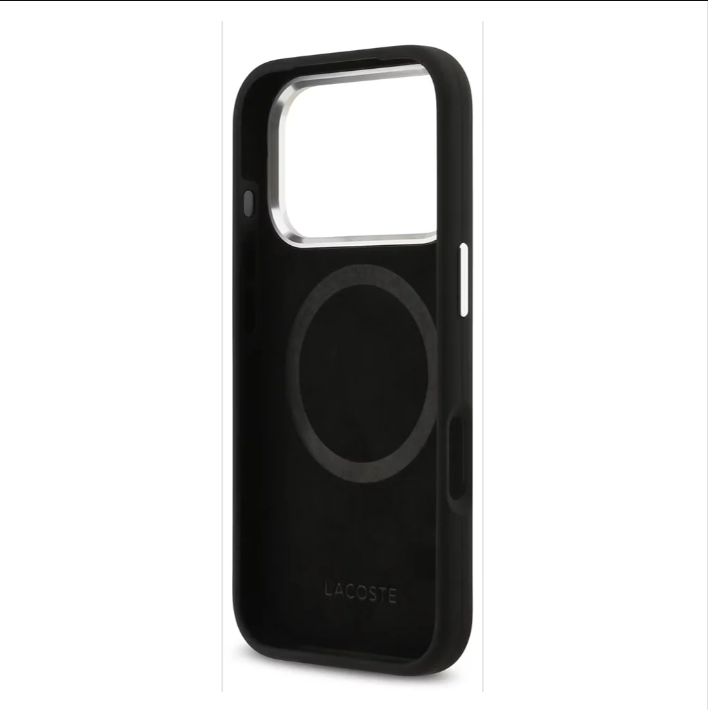 Lacoste MagSafe Silicone Case with Metal Logo – iPhone 17 Pro Max - Black Lacoste MagSafe Silicone Case with Metal Logo – iPhone 17 Pro Max - Black