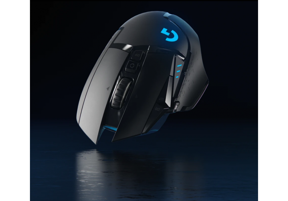 Logitech G502 Lightspeed Wireless Gaming Mouse with Hero 25K Sensor, PowerPlay Compatible, Tunable Weights and Lightsync RGB - Black