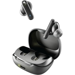 Skullcandy Smokin Buds Wireless Earbuds, Bluetooth Headphones, Noise Isolating Fit, Up To 20 Hours Battery, Ipx4 Sweat And Water Resistant, Microphone For Iphone Android True Black