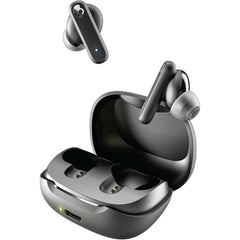 Skullcandy Smokin Buds Wireless Earbuds, Bluetooth Headphones, Noise Isolating Fit, Up To 20 Hours Battery, Ipx4 Sweat And Water Resistant, Microphone For Iphone Android True Black