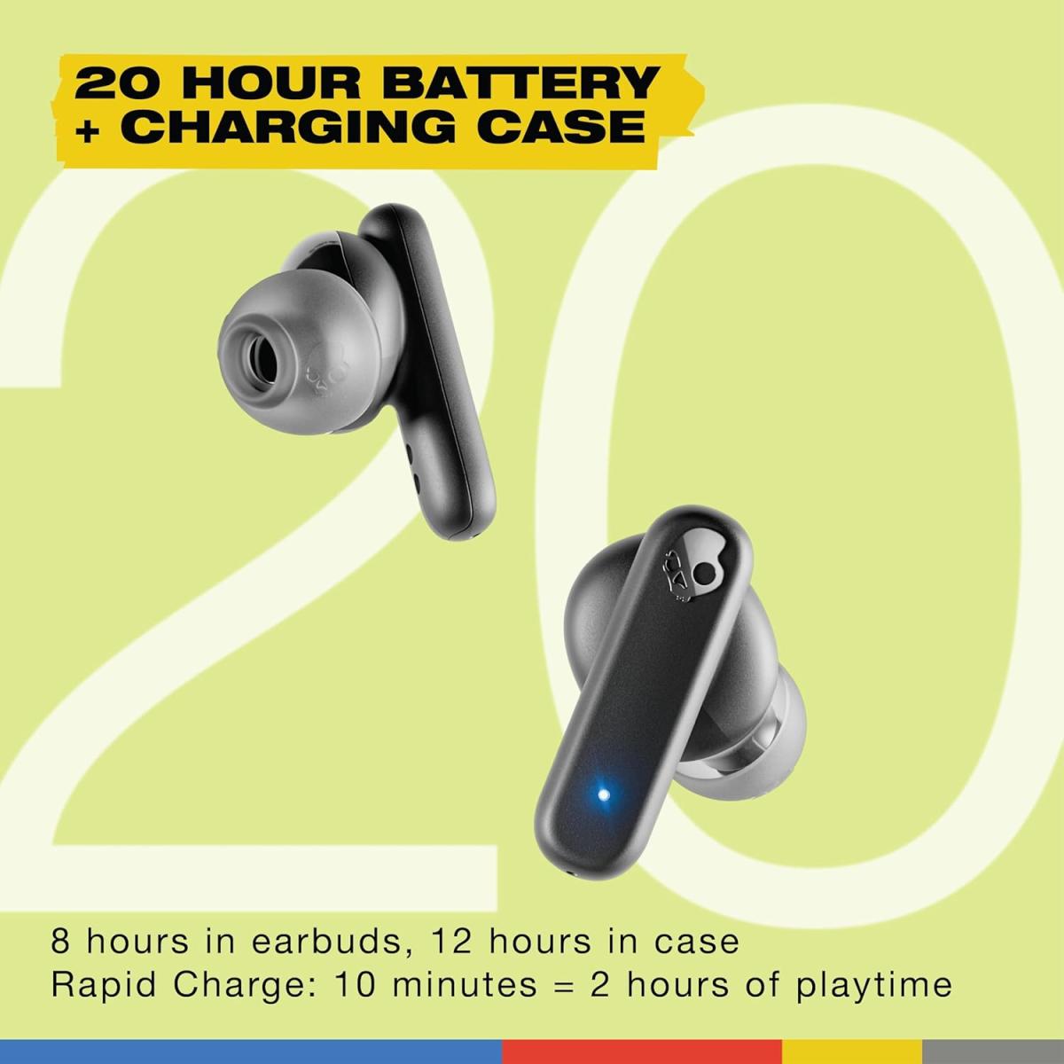 Skullcandy Smokin Buds Wireless Earbuds, headset