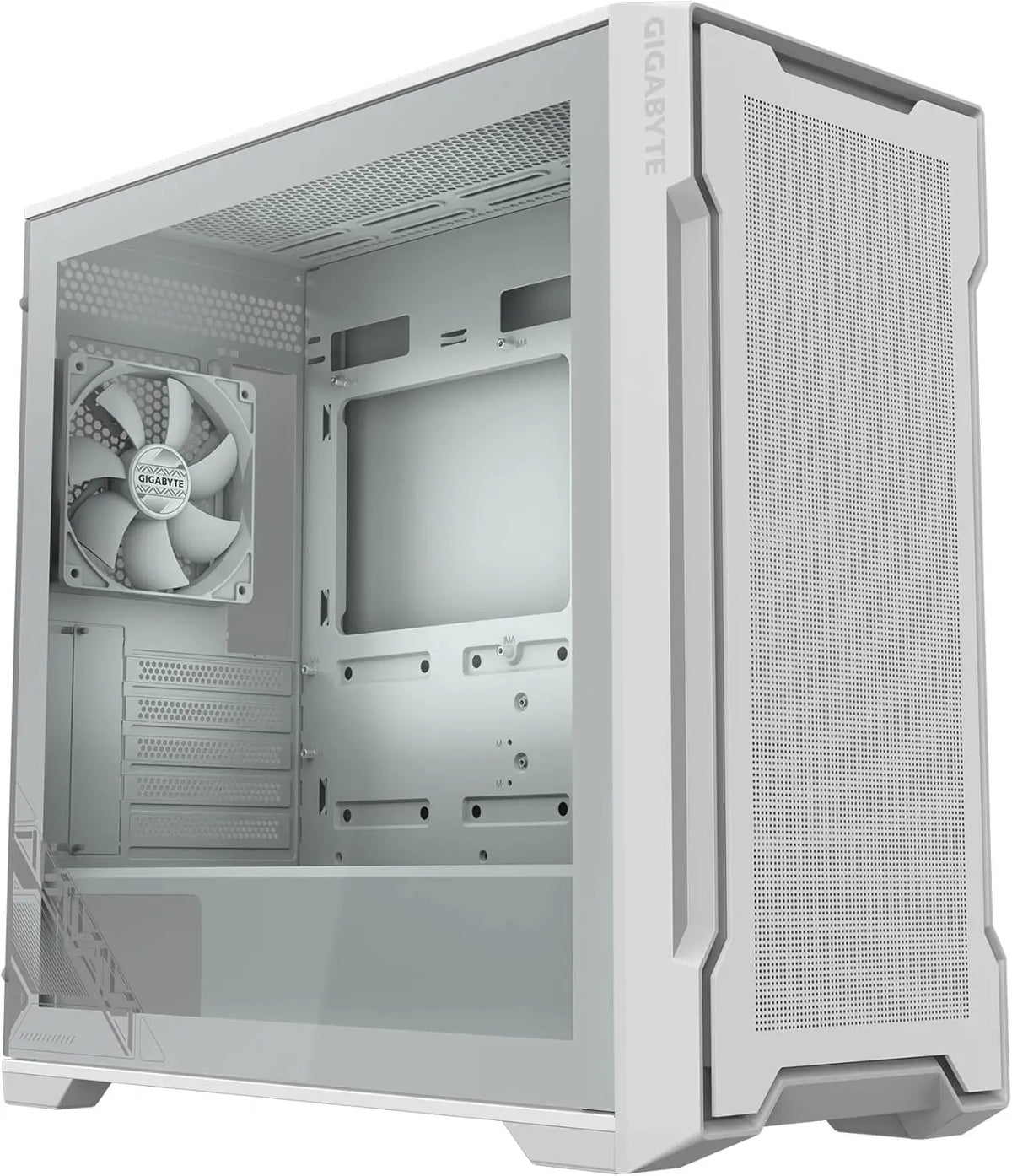GIGABYTE C102GI GLASS ICE Mid Tower GAMING CASE - Tempered Glass WHITE