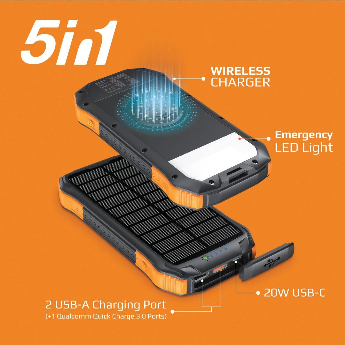 Promate power bank for device charging