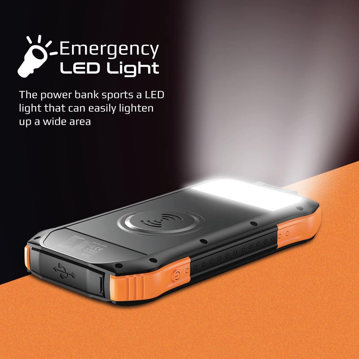Promate And 300lm power bank for device charging