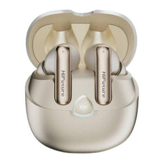 Hifuture Sonic Air Tws Earbuds, Enc For Calls, Bluetooth 5.3, 25 Hours Playtime, Ipx5 Sweatproof, Powerful Bass Gold