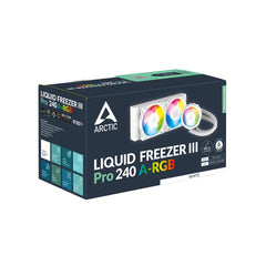 Arctic Freezer III Pro 240 A-RGB White Multi Compatible All-in-One CPU Liquid Cooler