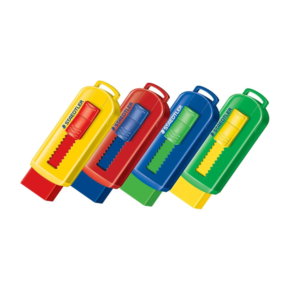 Staedtler Eraser With Sliding Plastic Sleeve Colored
