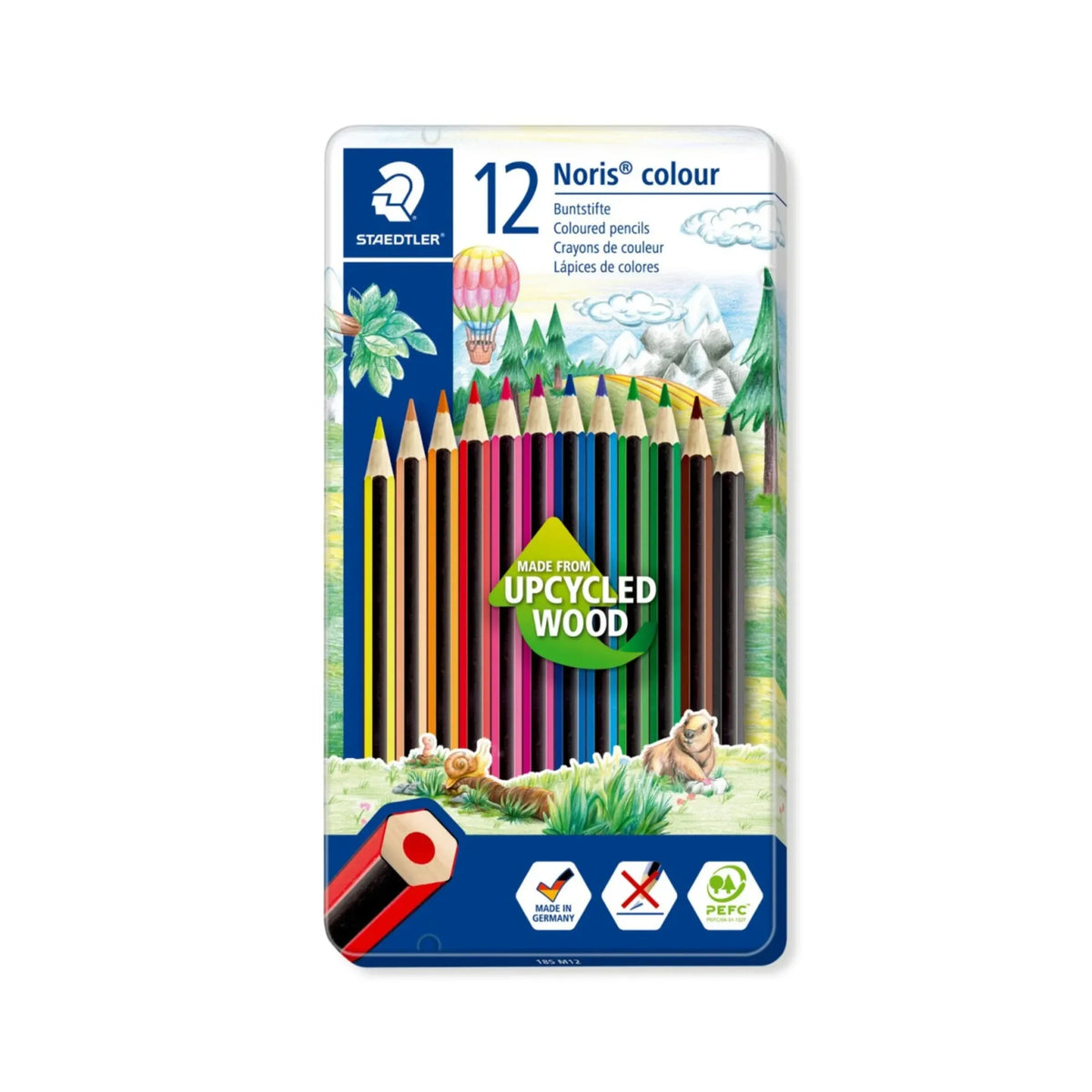 Staedtler Metal Case Pencils Colors pack of 12