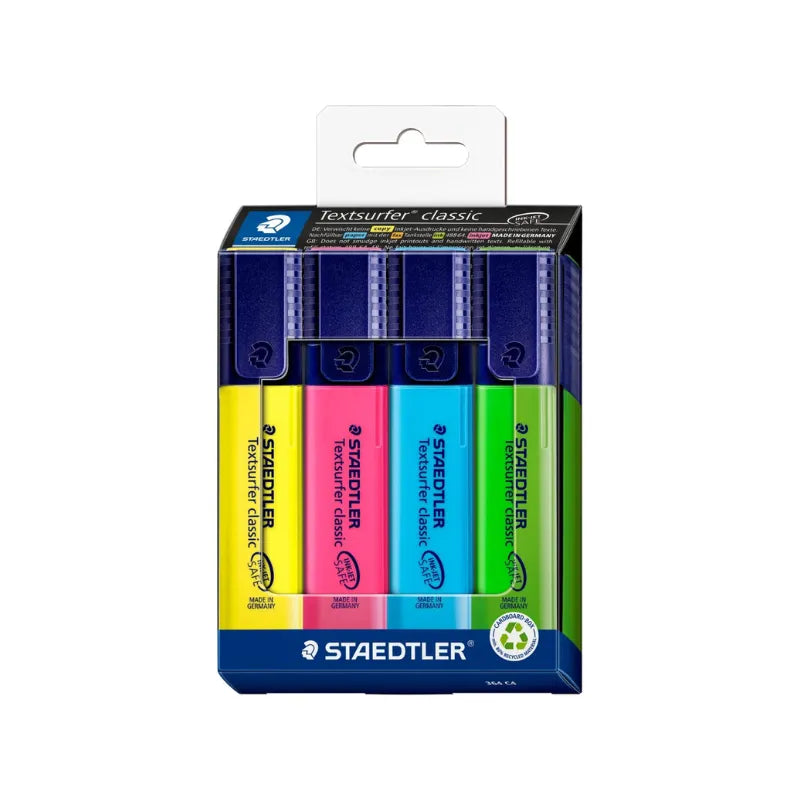 Staedtler Textsurfer Classic 364 Highlighter, Set of 4