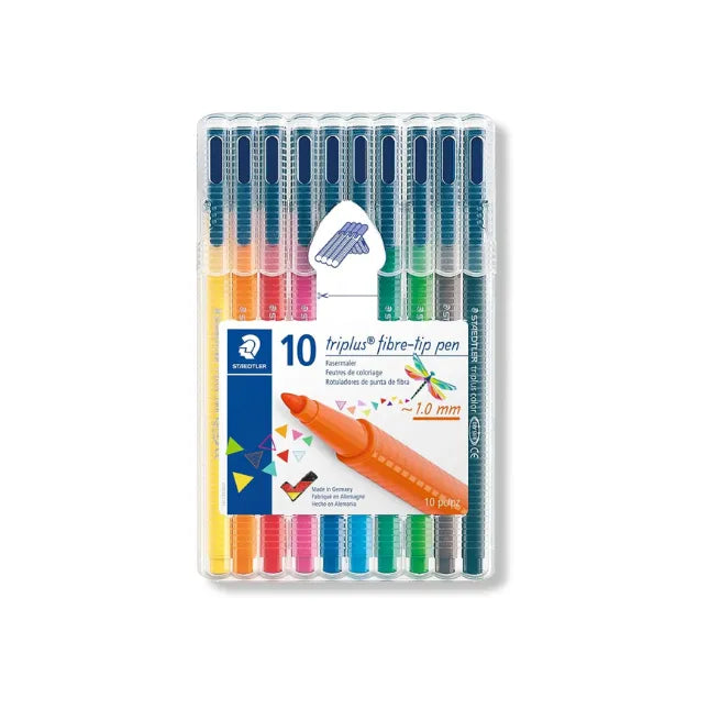 Staedtler Triplus Colour Fibre-Tip Pens Pack of 10