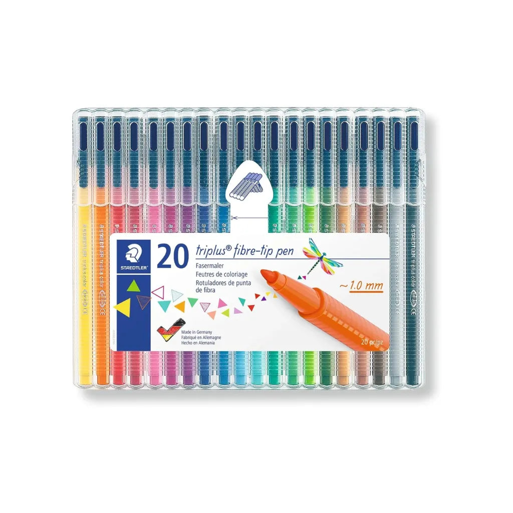Staedtler Triplus Colour Fibre-Tip Pens Pack of 20