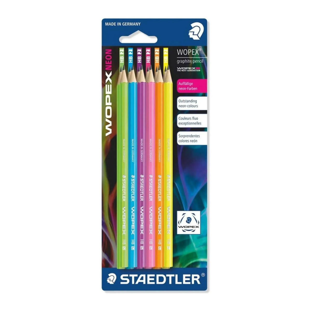 Staedtler Wopex Neon HB2 Pencils Pack Of 12