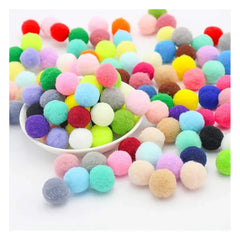 Fluffy PomPom Balls Multi colors