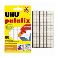UHU Patafix Glue Pad Removable Reusable White 80 pads