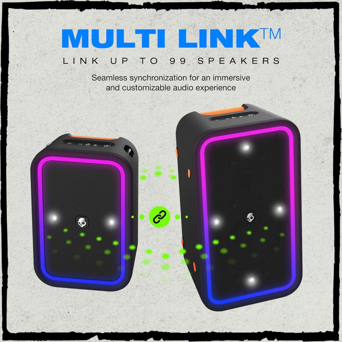 Skullcandy Stomp Xl Bluetooth Speaker - IPX5 Waterproof Wireless Portable Speaker