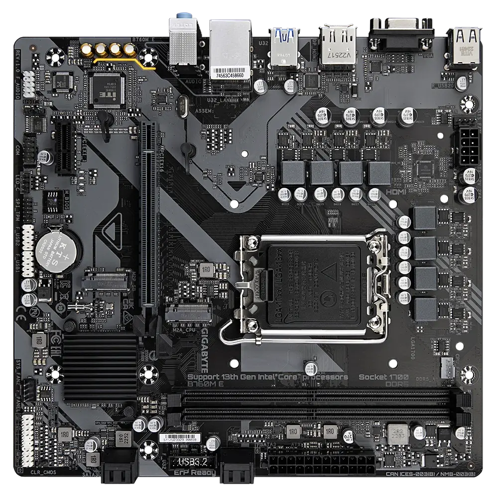 Gigabyte motherboard for desktop computer builds
