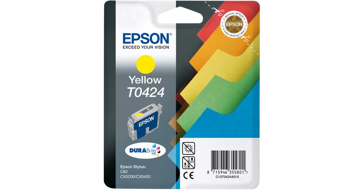 Epson Ink T0424 Yellow (Original), toners and inks epson toners ink