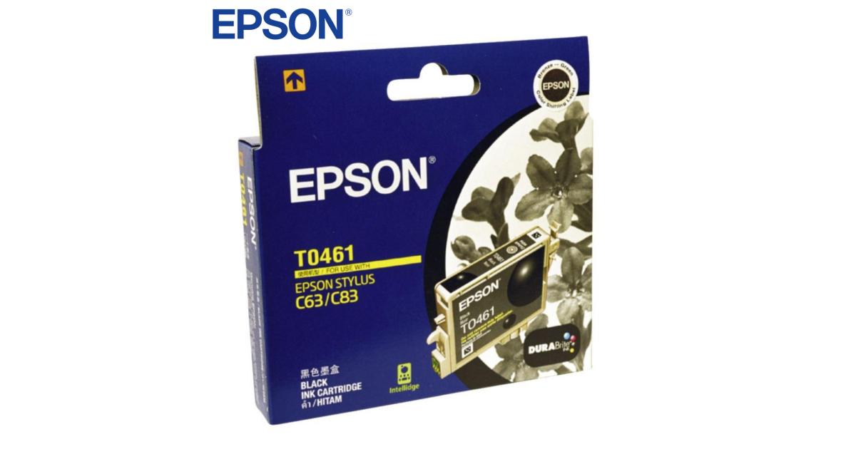 Epson Ink T0461 Black (Original), toners and inks epson toners ink