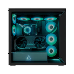 Arctic Xtender VG Black Tinted Glass Premium E-ATX PC Gaming Case with Vertical GPU Mounting