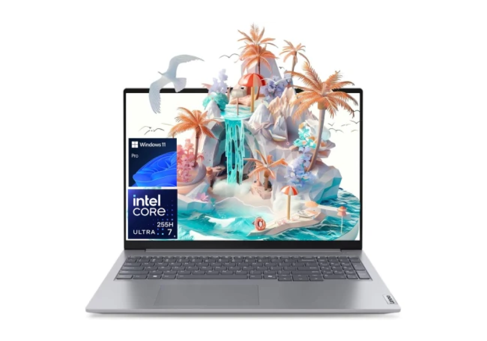 Lenovo ThinkBook 16 Gen 8, 16.0" FHD+ IPS Laptop, Intel Core Ultra 7 255H 16-Core, 16GB DDR5 RAM, 512GB NVMe SSD, Intel Arc 140T Graphics, Thunderbolt 4, Backlit Keyboard, Arctic Grey, 1 Year Warranty