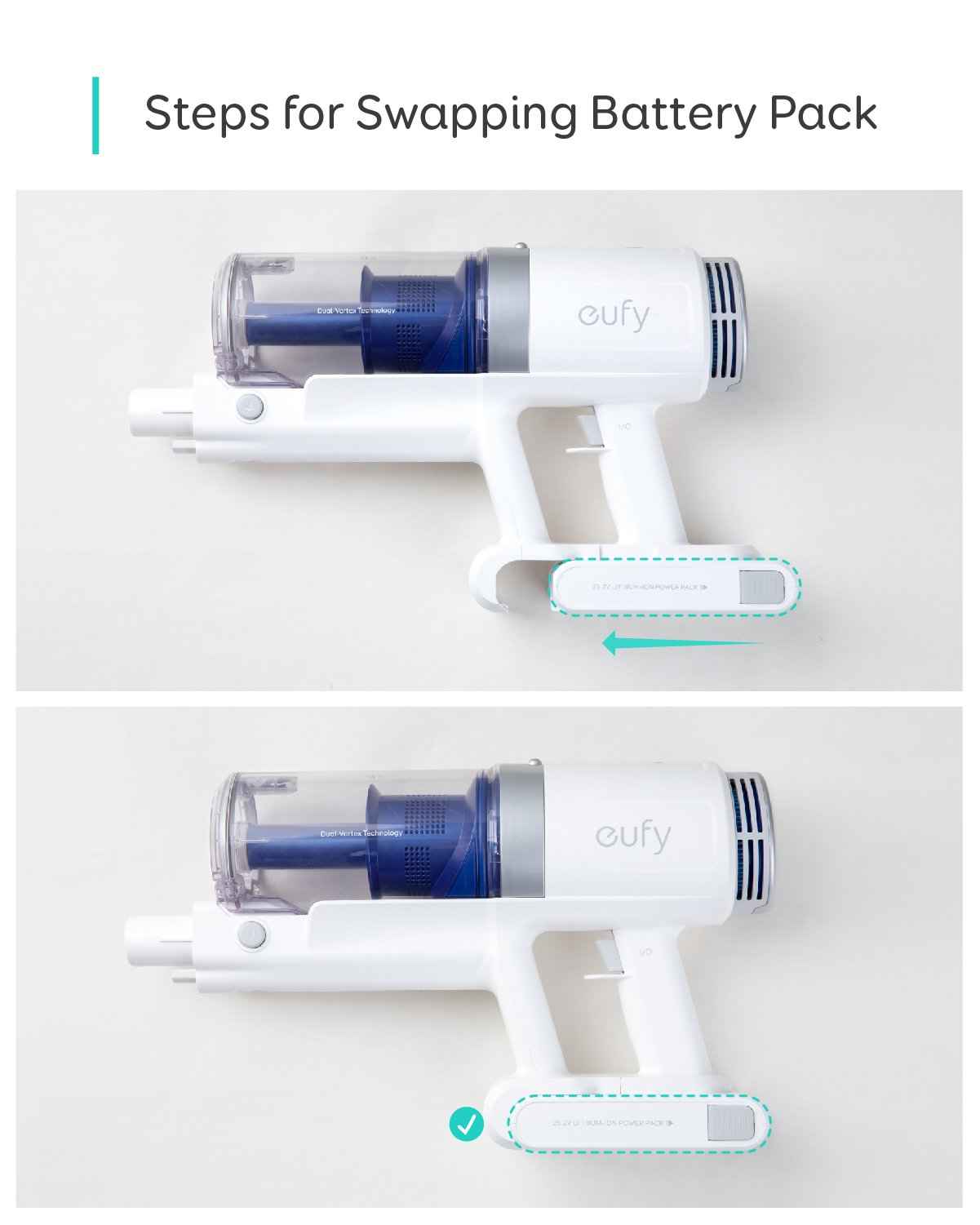 Anker Eufy Battery Pack for HomeVac S11 series White