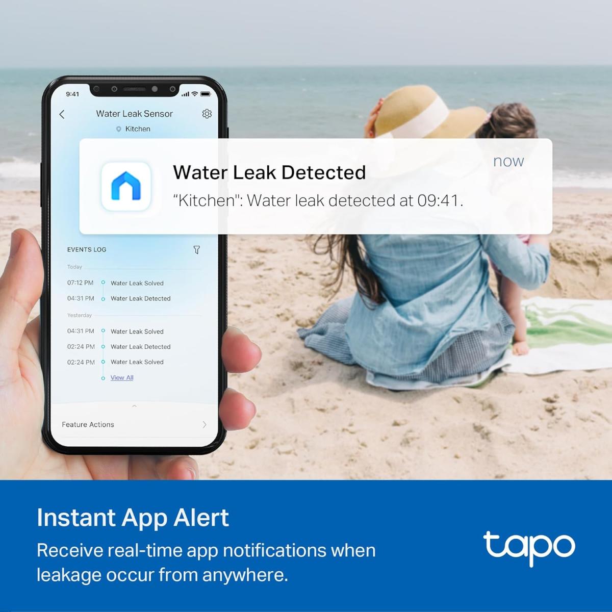 TP - Link Tapo T300 Smart Water Leak Detector, smart devices